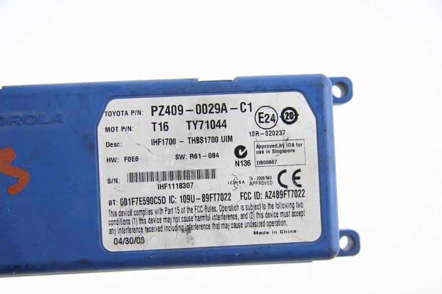 Блок управління bluetooth RAV-4 III 2005-2012 PZ4090029AC1 49355 фото